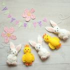 Bunny and Chick Felt Garland Kit